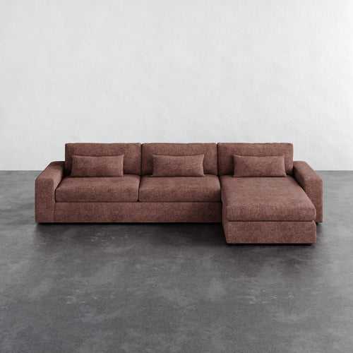 Lacroix Right Chaise & A Half Sectional - Micro Boucle Fig