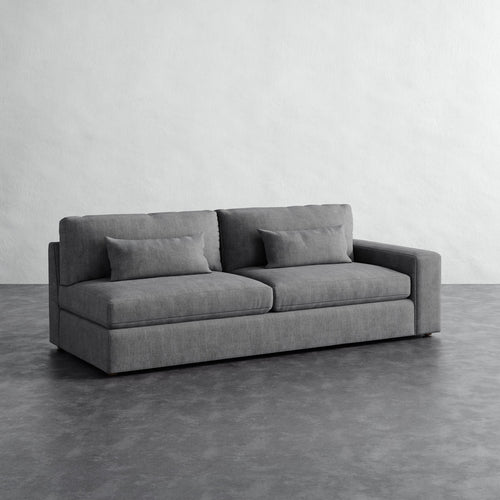 Lacroix Sofa - Chunky Basket Pewter