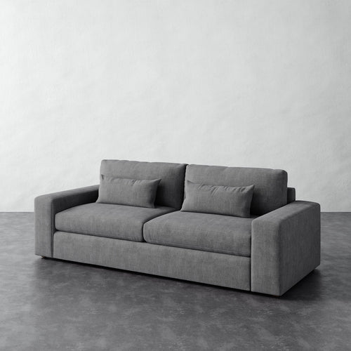 Lacroix Sofa - Chunky Basket Pewter