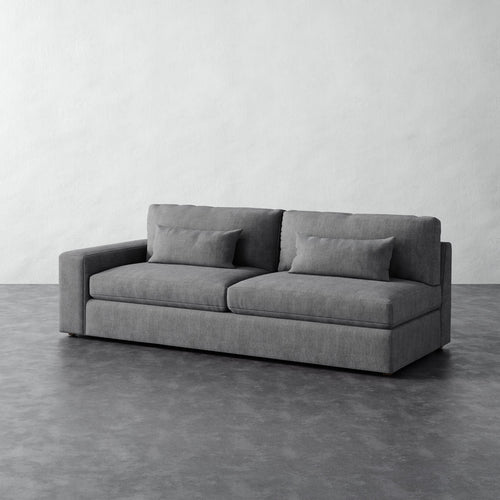 Lacroix Sofa - Chunky Basket Pewter