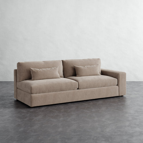 Lacroix Sofa - Performance Brushed Woven Velvet Dune