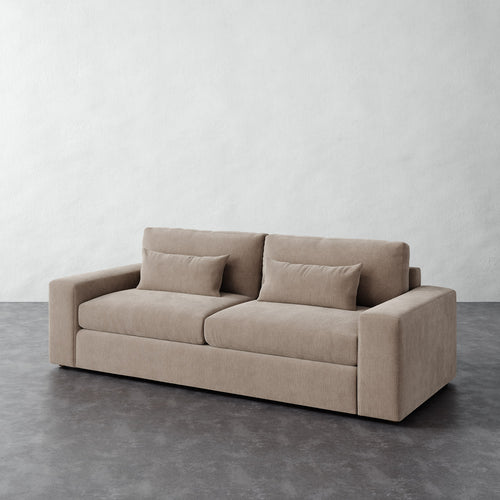 Lacroix Sofa - Performance Brushed Woven Velvet Dune