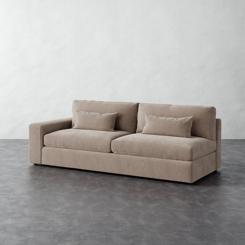 Lacroix Sofa - Performance Brushed Woven Velvet Dune