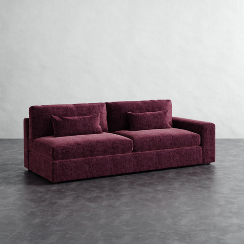 Lacroix Sofa - Performance Matelasse Mulberry