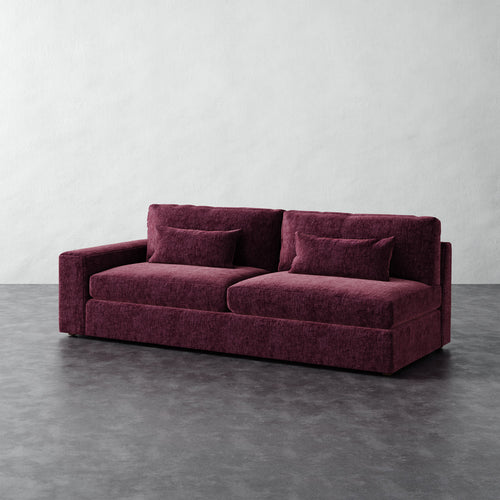 Lacroix Sofa - Performance Matelasse Mulberry