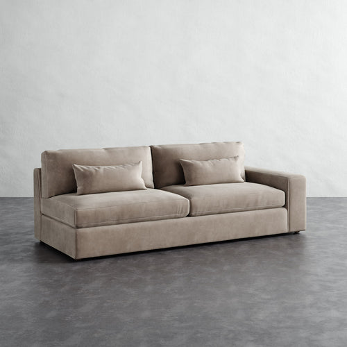 Lacroix Sofa - Performance Velvet Oatmeal