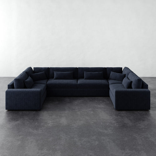 Lacroix U-Sectional - Chunky Basket Indigo