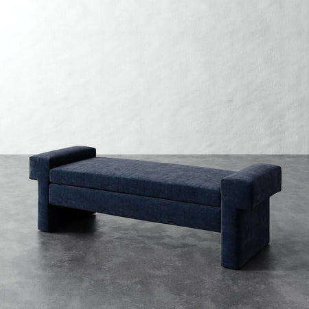 Lemaire Bench - Indigo Strie Velvet