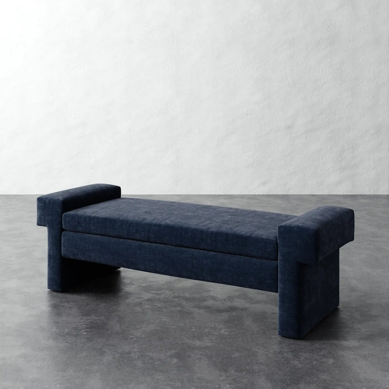 Lemaire Bench - Indigo Strie Velvet