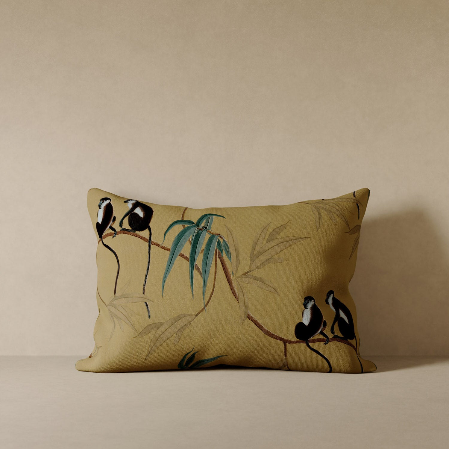 Les Singes Velvet Pillow
