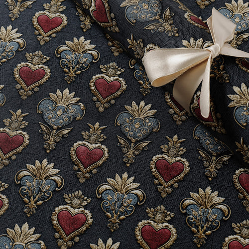 Lemieux et Cie Love Embroidery valentine's day gift wrapping paper Inspired by historic French embroidery once produced for royal courts  and couture houses