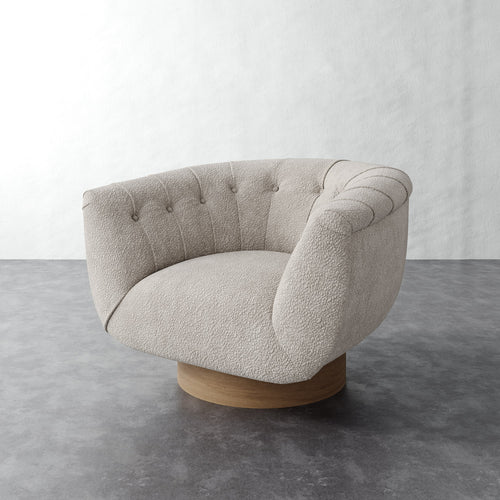 Lune Swivel Chair - Brixton Dove Gray