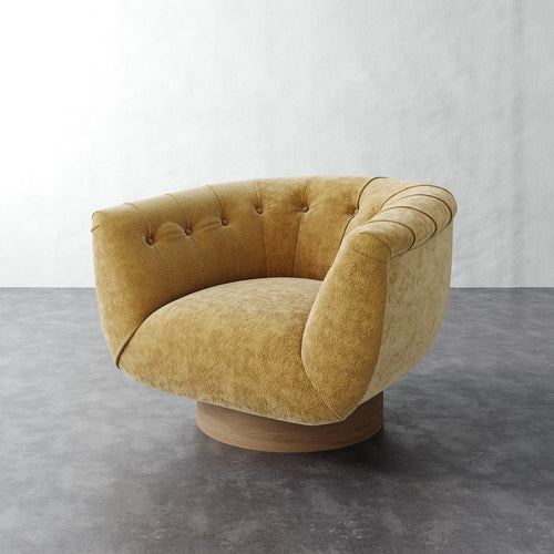 Lune Swivel Chair - Brixton Honey