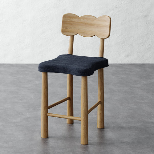 Madeleine Counter Stool - Chunky Basket Indigo