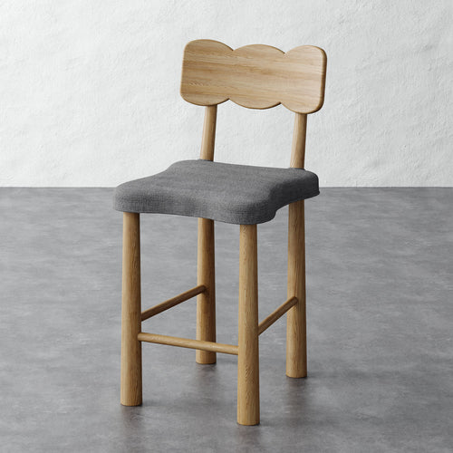 Madeleine Counter Stool - Chunky Basket Pewter