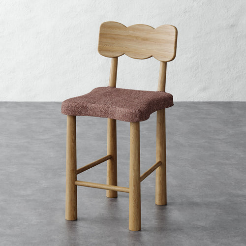 Madeleine Counter Stool - Micro Boucle Fig