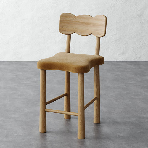 Madeleine Counter Stool - Mohair Brown Sugar