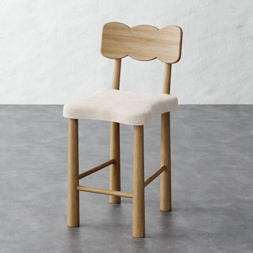 Madeleine Counter Stool - Performance Boucle Cream