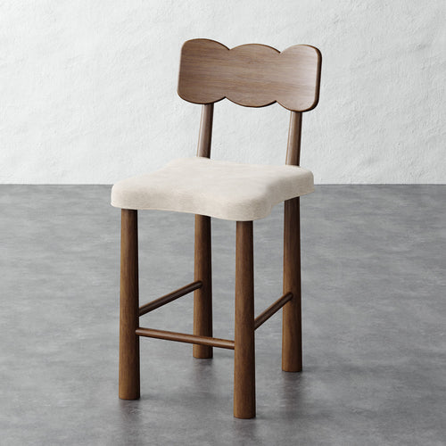 Madeleine Counter Stool - Performance Boucle Cream