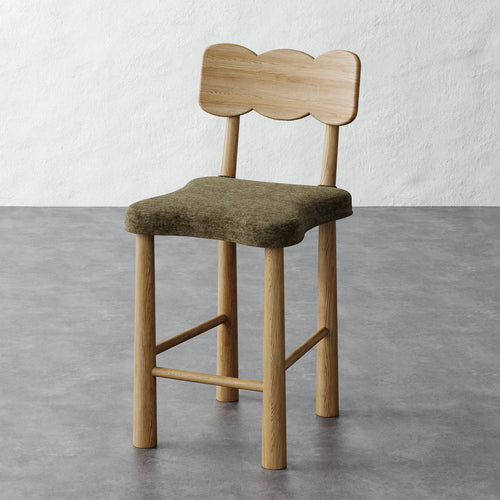 Madeleine Counter Stool - Performance Matelasse Balsam