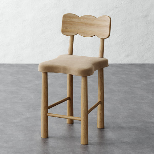 Madeleine Counter Stool - Performance Velvet Acorn