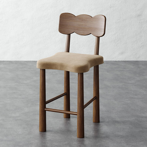 Madeleine Counter Stool - Performance Velvet Acorn