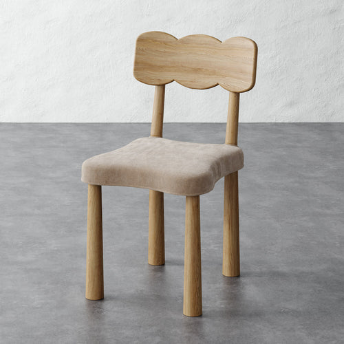 Madeleine Dining Chair - Performance Brushed Woven Velvet Dune