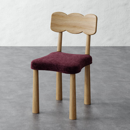 Madeleine Dining Chair - Performance Matelasse Mulberry
