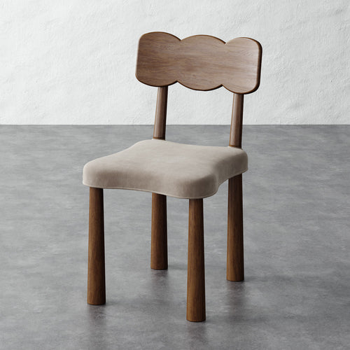 Madeleine Dining Chair - Performance Velvet Oatmeal