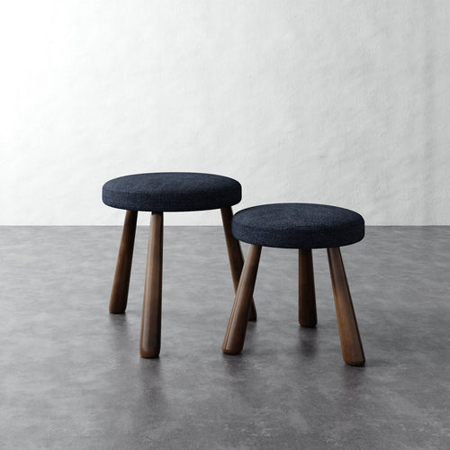 Madeleine Stool - Chunky Basket Indigo