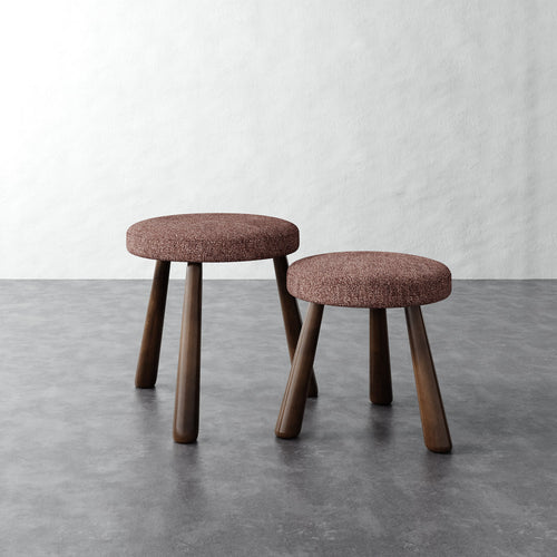 Madeleine Stool - Micro Boucle Fig