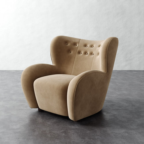 Mondaine Chair - Performance Velvet Acorn