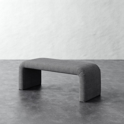 Nadia 48in Bench - Chunky Basket Pewter
