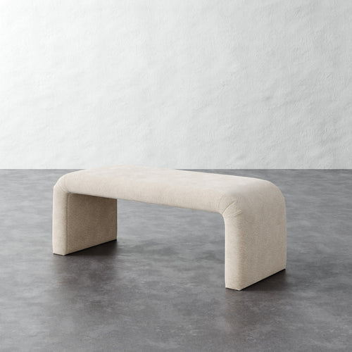 Nadia 48in Bench - Performance Boucle Cream