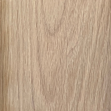 Lemieux et Cie Oak Finish Swatch in warm neutral tone, material sample showing fine vertical grain pattern on white studio backdrop.