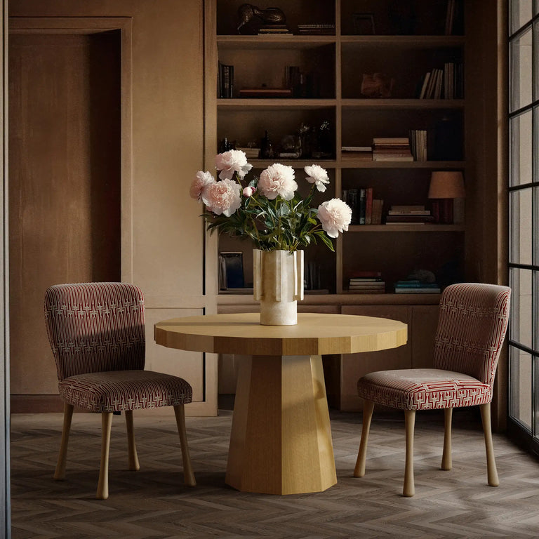 Arbus Stripe Burgundy Fabric by the Yard