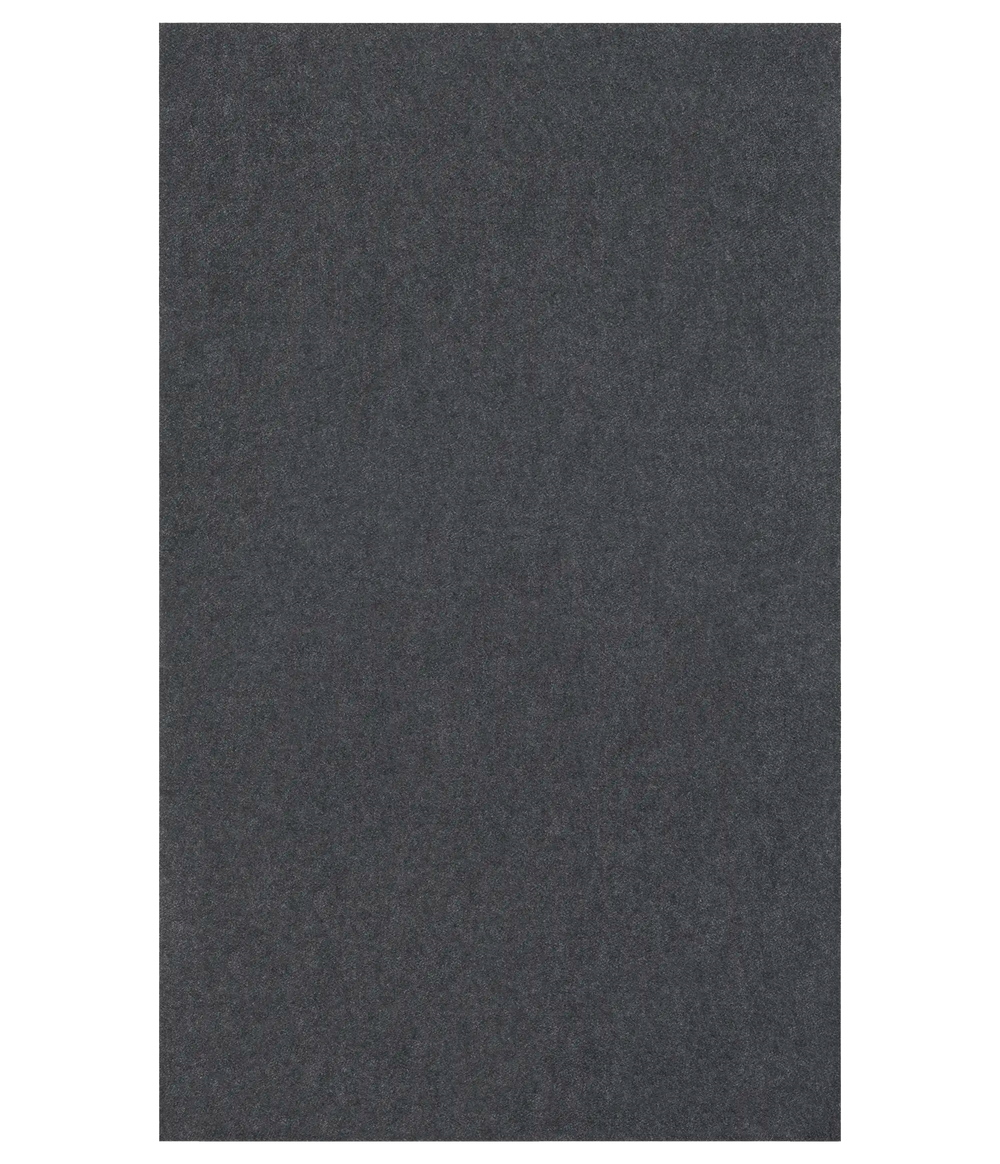 Lemieux et Cie Standard Felted Rug Pad in charcoal gray felt, cushioning rug pad shown on white studio backdrop.