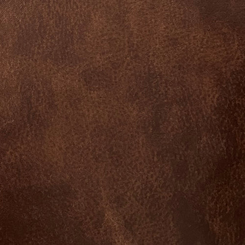 Lemieux et Cie Aniline Leather Swatch in warm brown, textured leather material sample shown in close detail view.