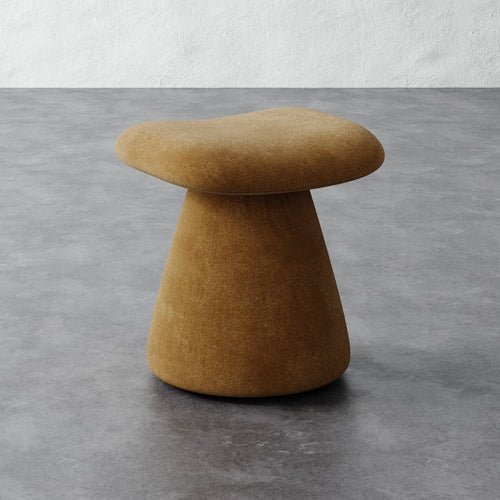 Romy Ottoman - Mohair Brown Sugar