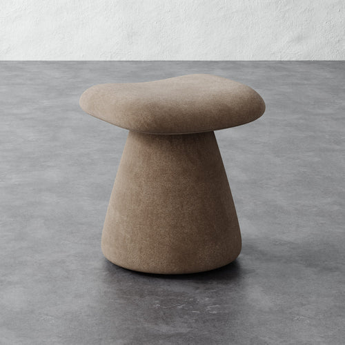 Romy Ottoman - Mohair Ecru