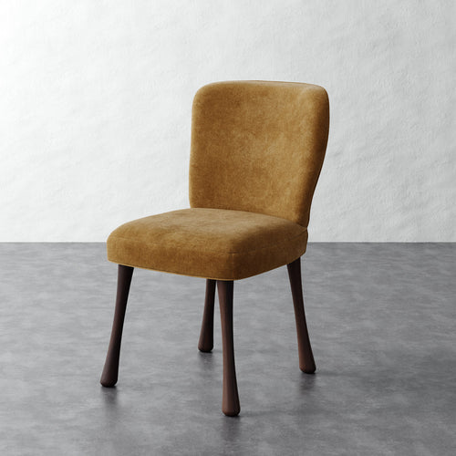 Rosette Side Chair - Mohair Brown Sugar