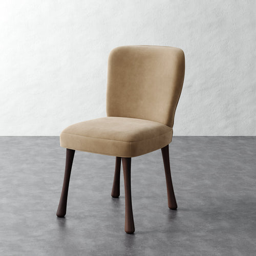 Rosette Side Chair - Performance Velvet Acorn