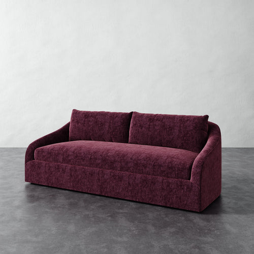 Rousseau Sofa - Performance Matelasse Mulberry