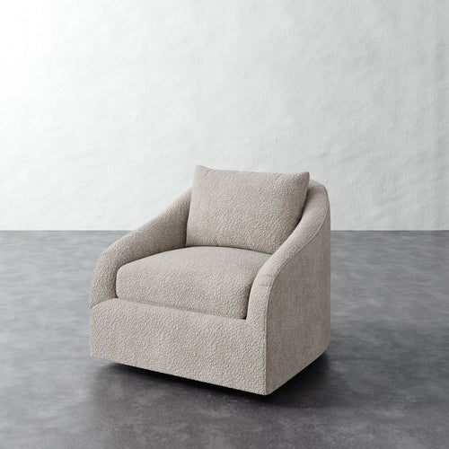 Rousseau Swivel Chair - Brixton Dove Gray
