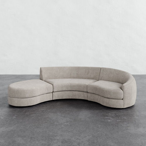 Rulmann 3-Piece Right Sectional - Brixton Dove Gray