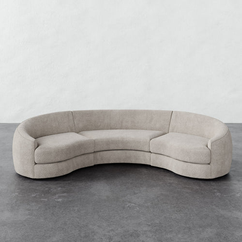 Rulmann 3pc Sectional - Brixton Dove Gray