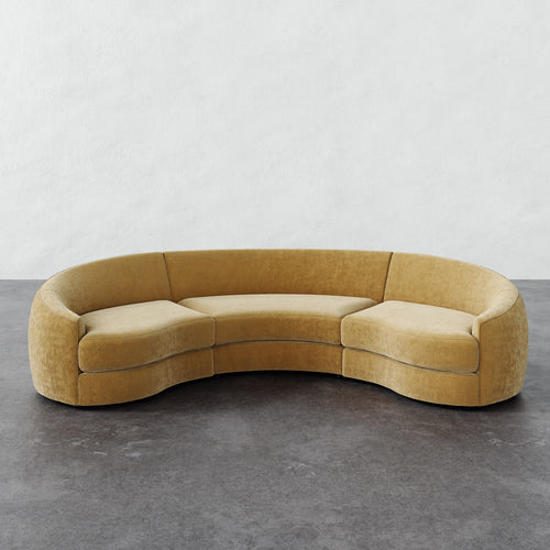Rulmann 3pc Sectional - Brixton Honey