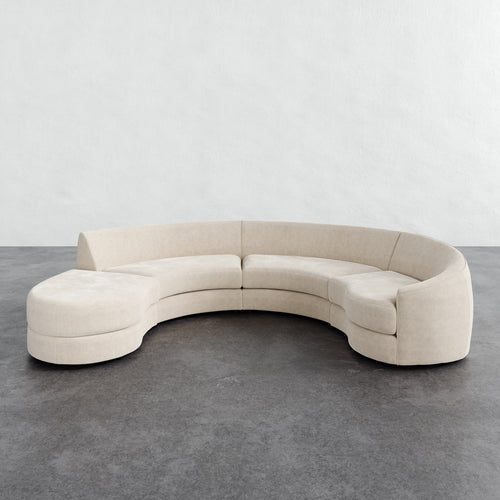 Rulmann 4-Piece Right Sectional - Performance Boucle Cream