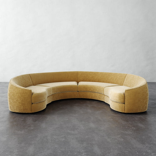 Rulmann 4pc Sectional - Brixton Honey