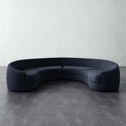 Rulmann 4pc Sectional - Chunky Basket Indigo